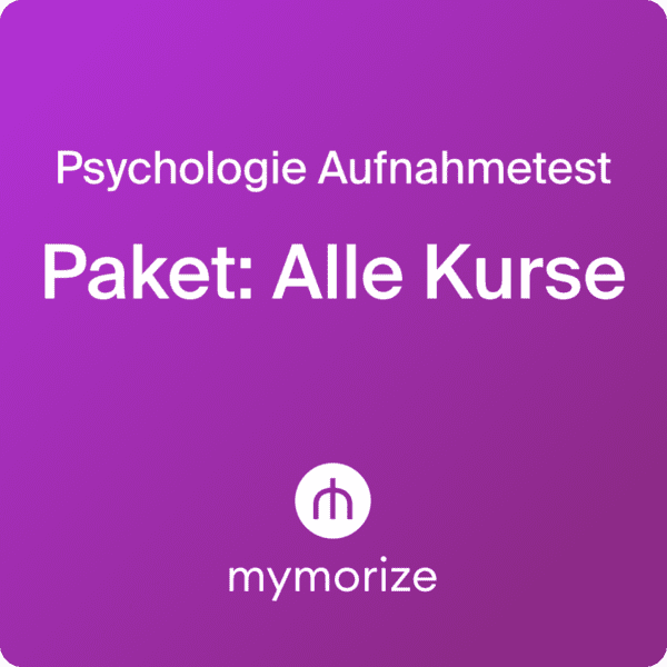Psychologie Aufnahmetest Paket: Alle Kurse Onlinekurs