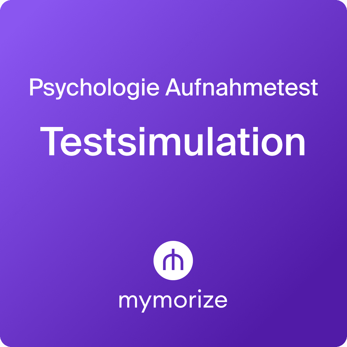 Psychologie Aufnahmetest Testsimulation Onlinekurs