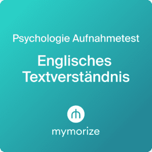 Psychologie Aufnahmetest Englisches Textverständnis Onlinekurs