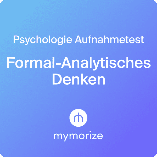 Psychologie Aufnahmetest Formal-Analytisches Denken Onlinekurs